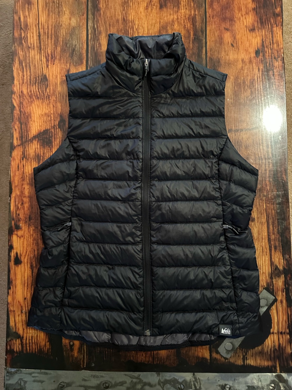 REI Black Y2K 650 Down Packable Puffer Vest